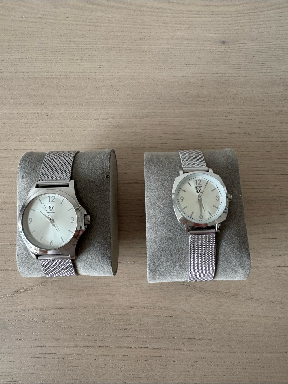 New York & Company (2) Silver-Tone Ladies Quartz Watches